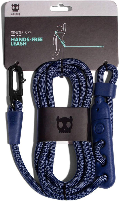 Deep Blue 4-In-1 Hands-Free Dog Leash – Adjustable for Crossbody, Waist, Long Leash, or Tether Use – Stylish, Lightweight, and Comfortable for Everyday Walks