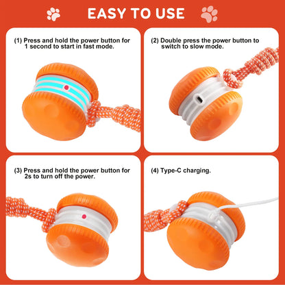 QGI Interactive Electric Dog Ball - Automatic Motion-Activated Toy for All Dog Sizes, Perfect for Boredom Relief and Fun Playtime!