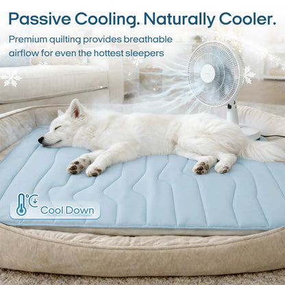 Vagascape Eco-Friendly Cooling Pet Mat - Portable & Durable Cooling Pad for Large Dogs and Cats, Perfect for Outdoor Adventures, Camping, and Crate Use, Machine Washable, No Gel Needed