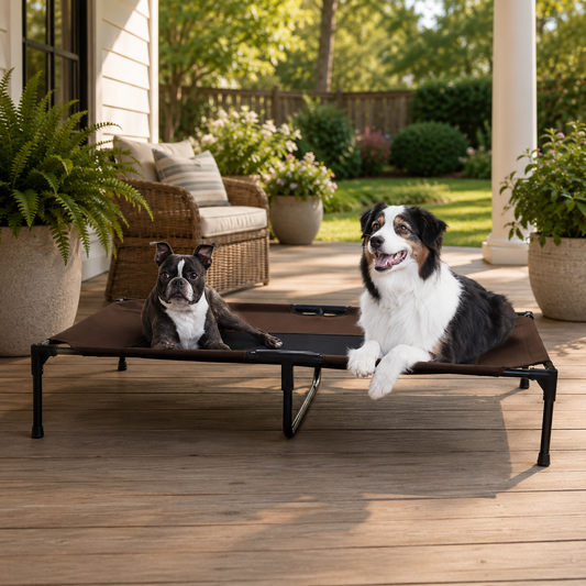 Keep Your Big Dog Cool & Comfortable Outdoors – K&H XL Elevated Dog Bed with Breathable Mesh