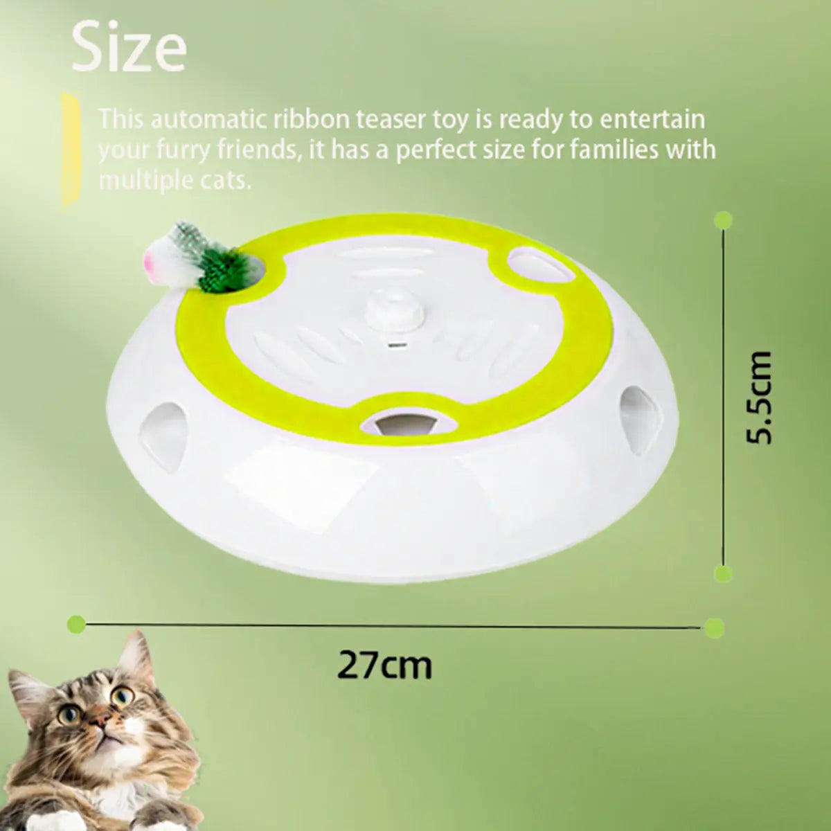 Whack a Mole Cat Toy - Automatic Feather Mice for Endless Fun!