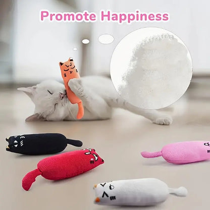 Vibrant Catnip Chew & Teaser Toy - Durable Interactive Fun for Indoor Cats!