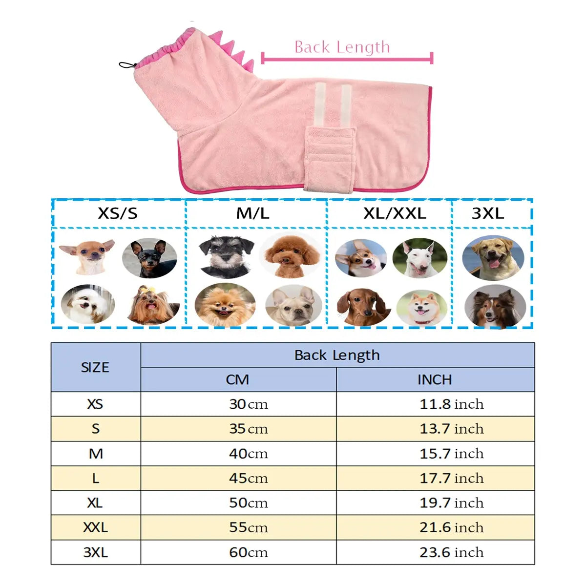 Quick-Dry Dog Bathrobe & Towel Set - Adjustable Microfiber Robe with Drying Gloves for Cozy Grooming & Beach Fun
