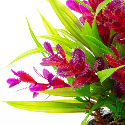 Vibrant Artificial Fish Tank Plants - Lifelike Plastic Aquarium Accessories for Stunning Underwater Decor