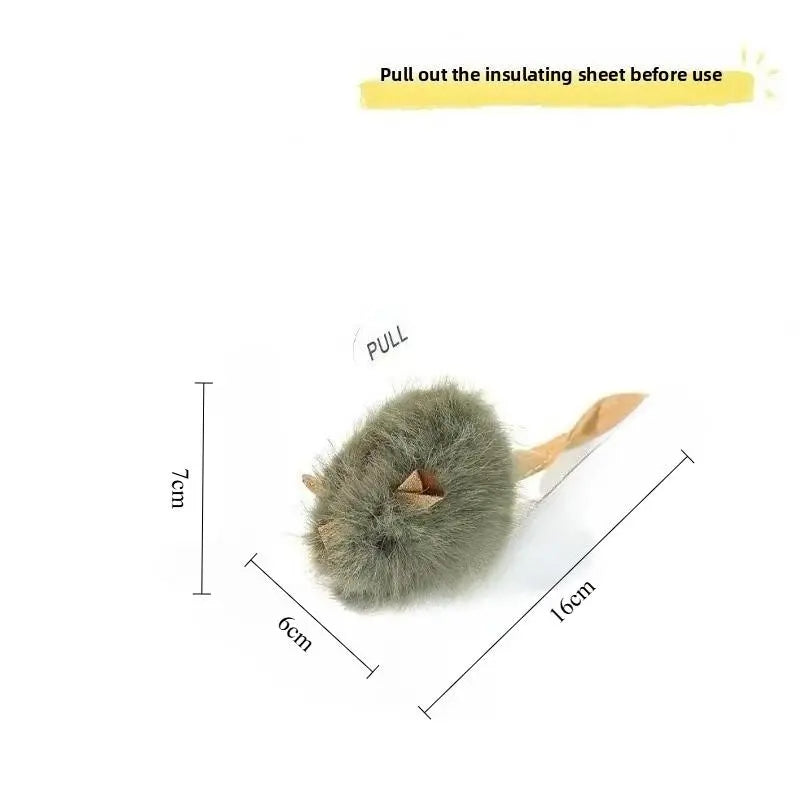 Interactive Plush Mouse Cat Toy - Sound & Catnip Chew Toy for Cats & Dogs - Boredom Relief Gift!