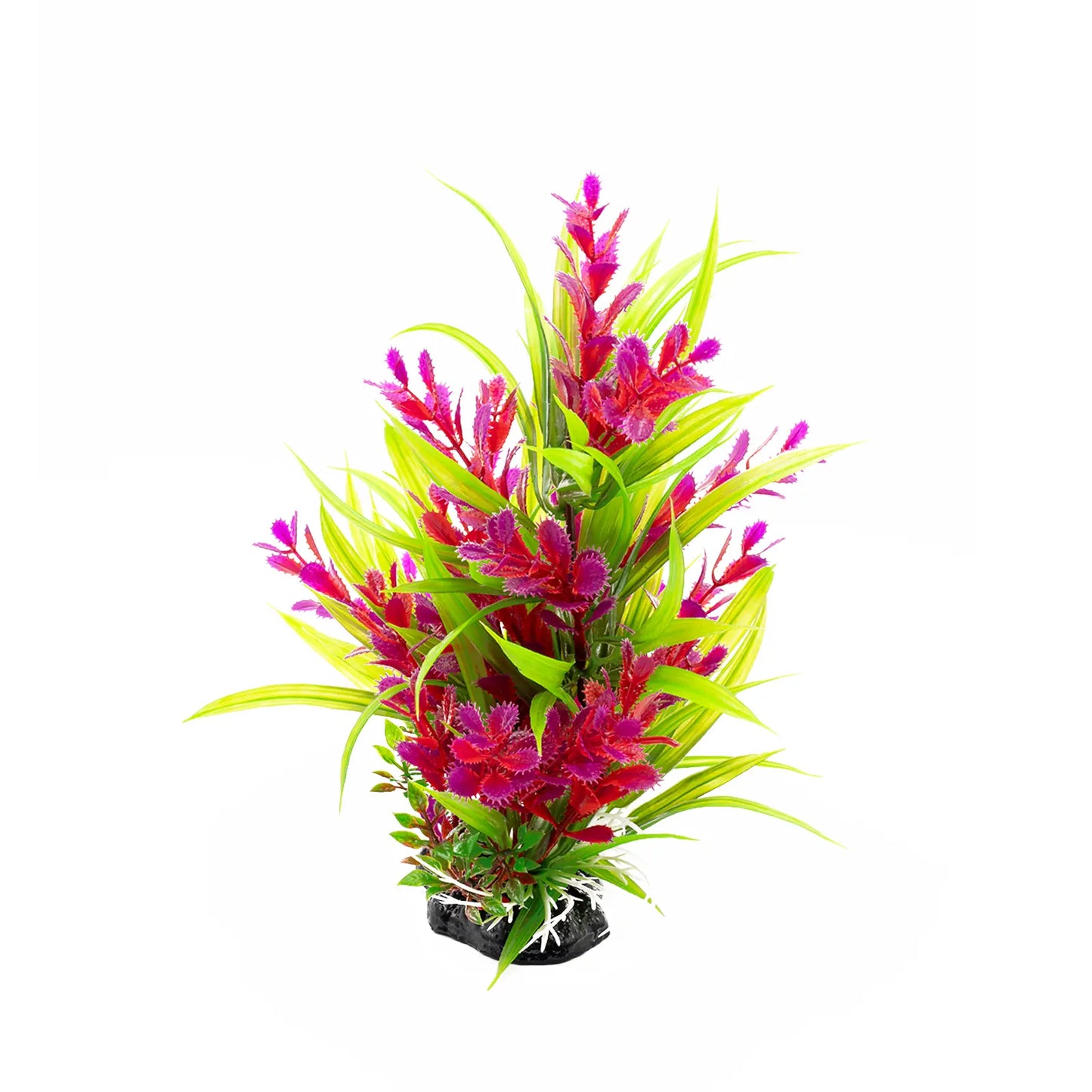 Vibrant Artificial Fish Tank Plants - Lifelike Plastic Aquarium Accessories for Stunning Underwater Decor