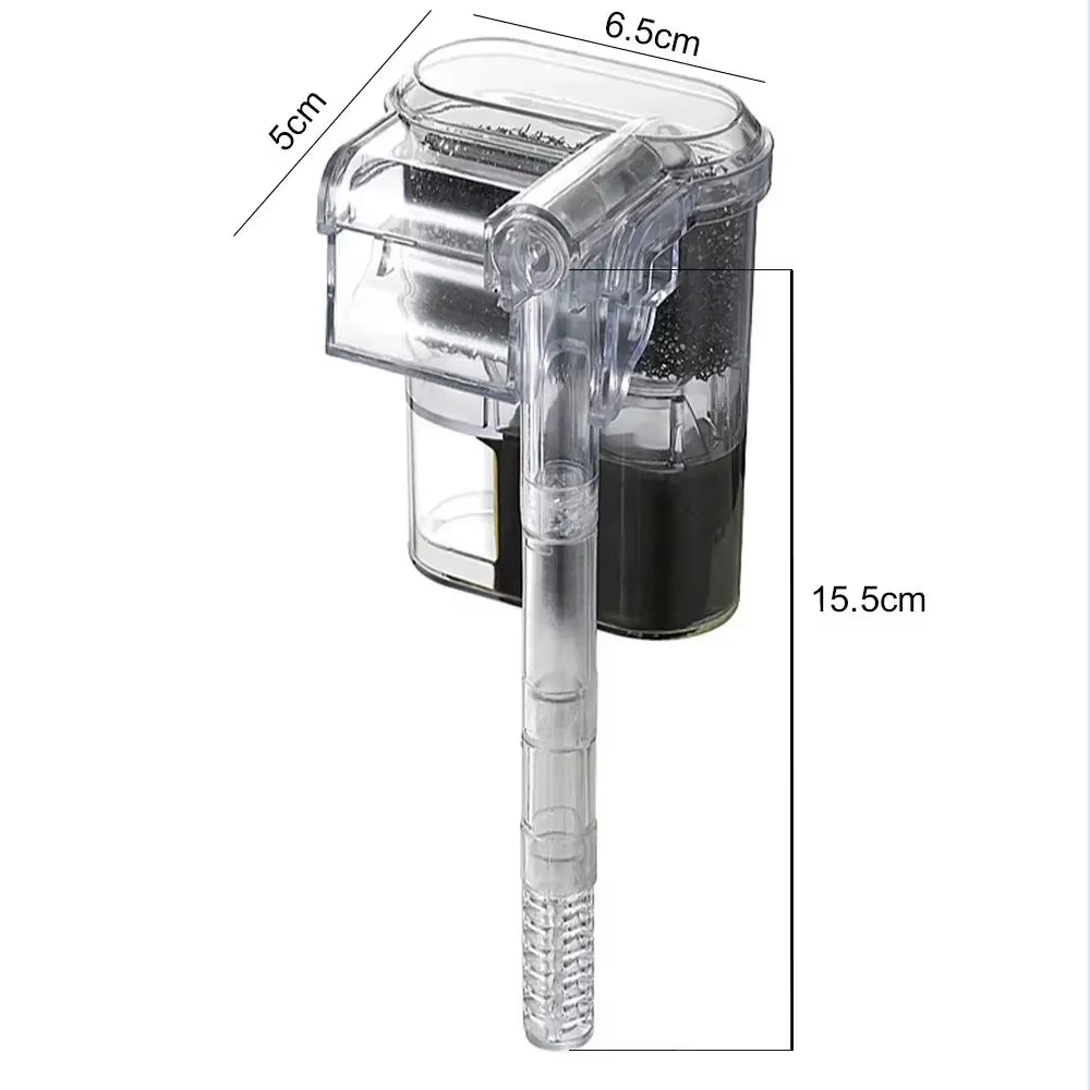 New Suspended Filter for Fish Tanks, Mini Filter, USB, 2.5W, 250H/L Suitable for Fish Tanks below 30Cm, Aquariums