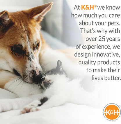 K&H Outdoor Elevated Dog Bed - Cooling Raised Dog Bed for Large & Extra-Large Pets, Breathable Mesh Center Hammock Design, Indoor/Outdoor Washable Cover, Portable Metal Frame, Chocolate, XL 50X32In