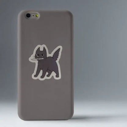 Spooky Black Cat Murder Mystery Sticker