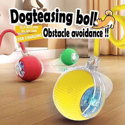Rechargeable Rolling Ball for Dogs and Cats - Durable, Automatic, with Obstacle Avoidance for All Pet Sizes