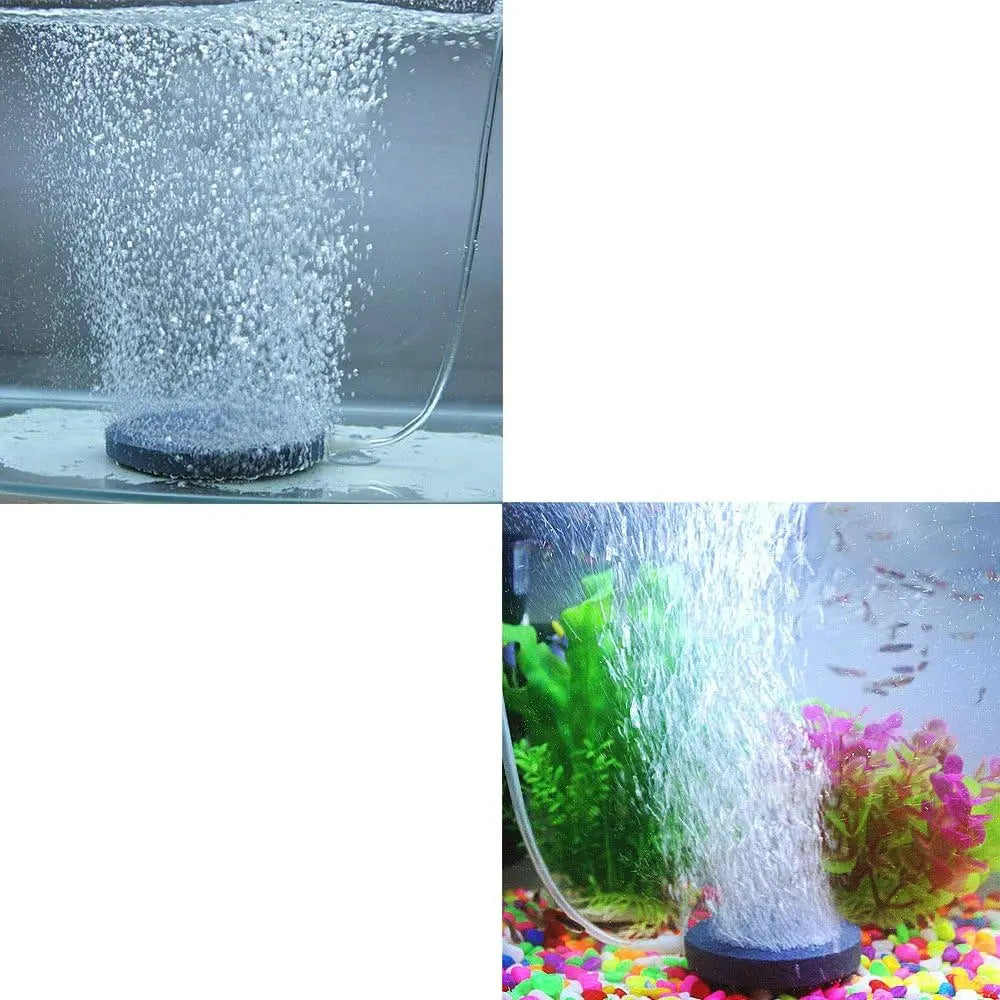 Versatile Aquarium Bubble Stones - Oxygen Pump Disks in Various Sizes for Enhanced Fish Tank Aeration