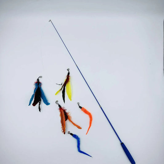 Ultimate Fishing Feather Cat Toy - Engage Your Feline's Instincts!