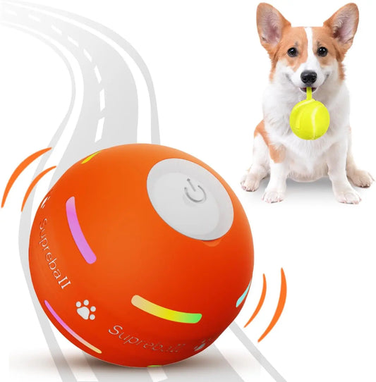 Upgraded Interactive Dog Ball - Durable Motion Activated Rolling Toy for All Dog Sizes, USB Rechargeable Fun!