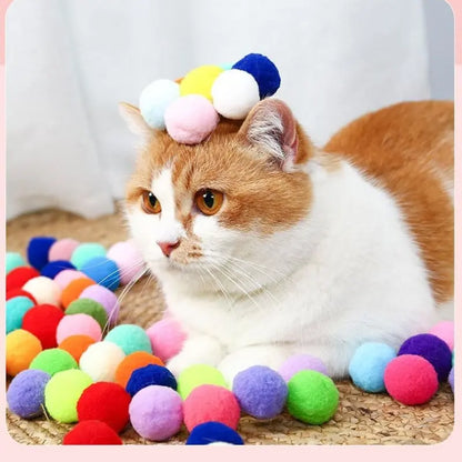 Cat Toy Ball Launcher Set - Colorful Fun for Indoor Play and Self-Entertainment!